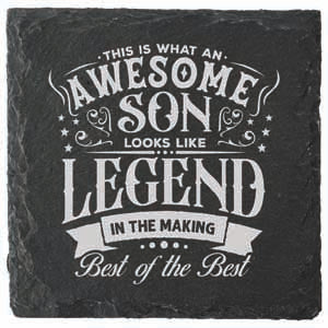 Son message coaster, easy wipe