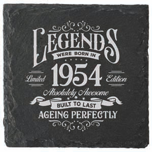 1954 year coaster for drinks