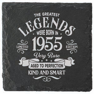 Coaster printed with the year 1955