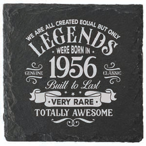 Coaster with 1956 year print