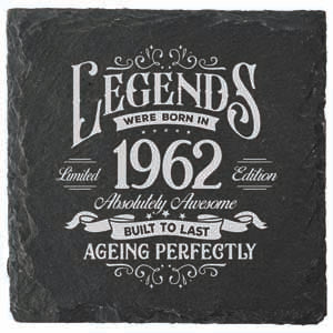 Coaster featuring 1962 year print