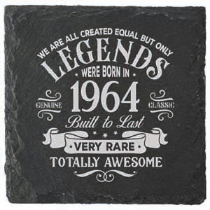 Coaster printed with the year 1964