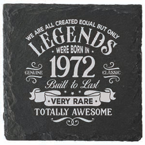 Coaster featuring 1972 in bold type