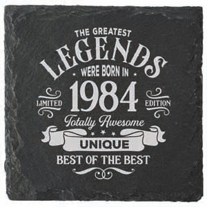 Coaster featuring the year 1984