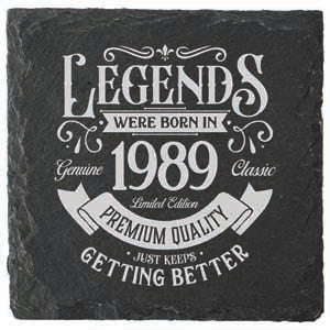 Year 1989 coaster for drinks