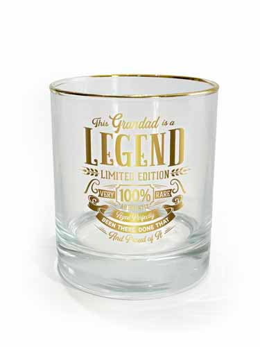 Grandad themed tumbler with classic graphic