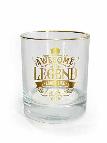 Positive message tumbler with Awesome graphic