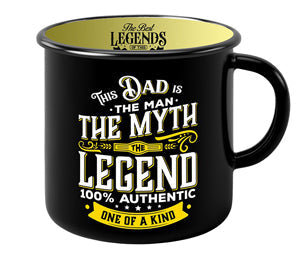 Dad themed ceramic mug with bold, classic type