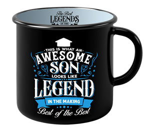 Son themed ceramic mug with strong, proud text