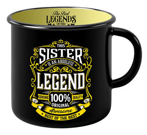 Sister themed mug with playful, modern typography