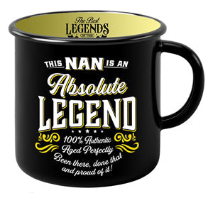 Nan themed mug with gentle, readable typography