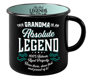 Grandma themed ceramic mug with soft, heartfelt message