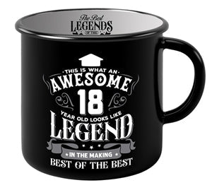 18th birthday mug with bold playful type