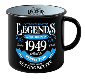 Ceramic mug featuring 1949 in standout numbers
