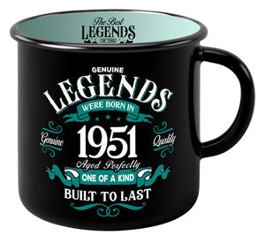 Mug with the year 1951 in a bold type style