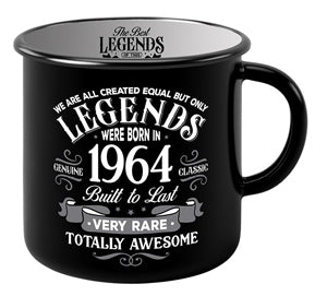 Bold 1964 typographic ceramic mug