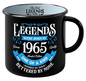 Ceramic mug showing 1965 in a bold, minimal style