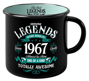 Mug with bold 1967 numbers on a minimalist backdrop