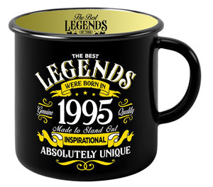 Ceramic mug with 1995 year design