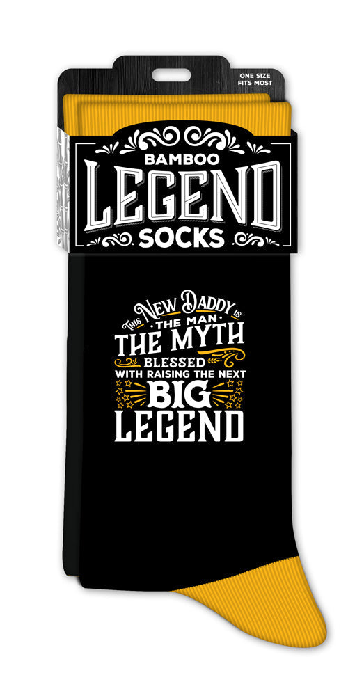 Men’s crew socks with Daddy message