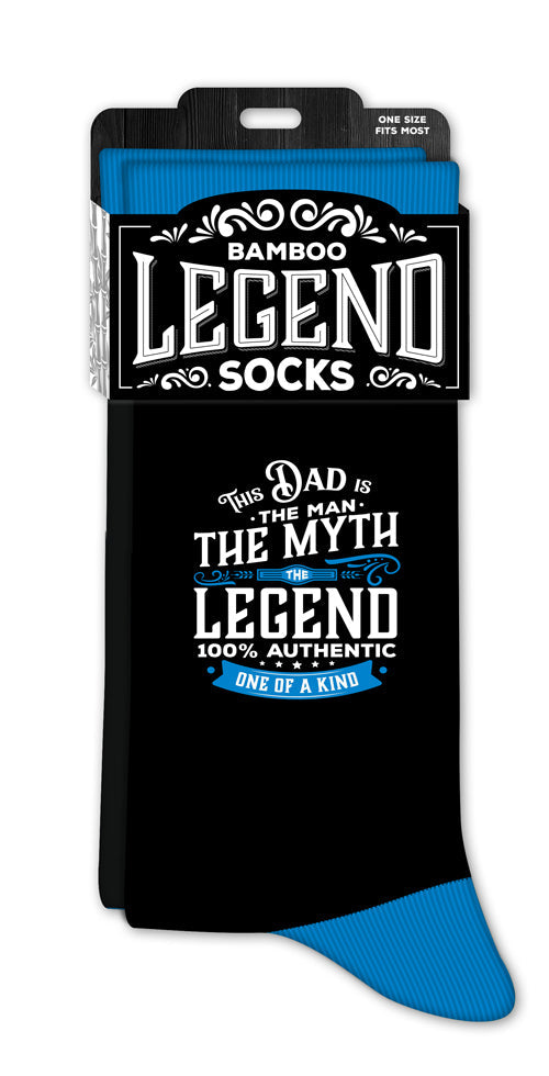 Men’s crew socks with Dad statement