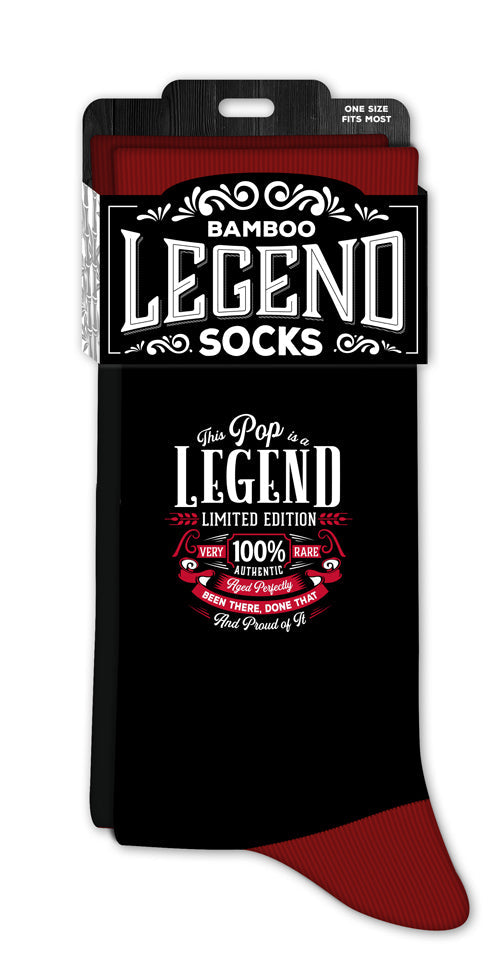 Men’s crew socks with Pop message