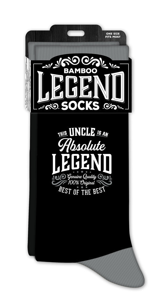 Men’s crew socks with Uncle message