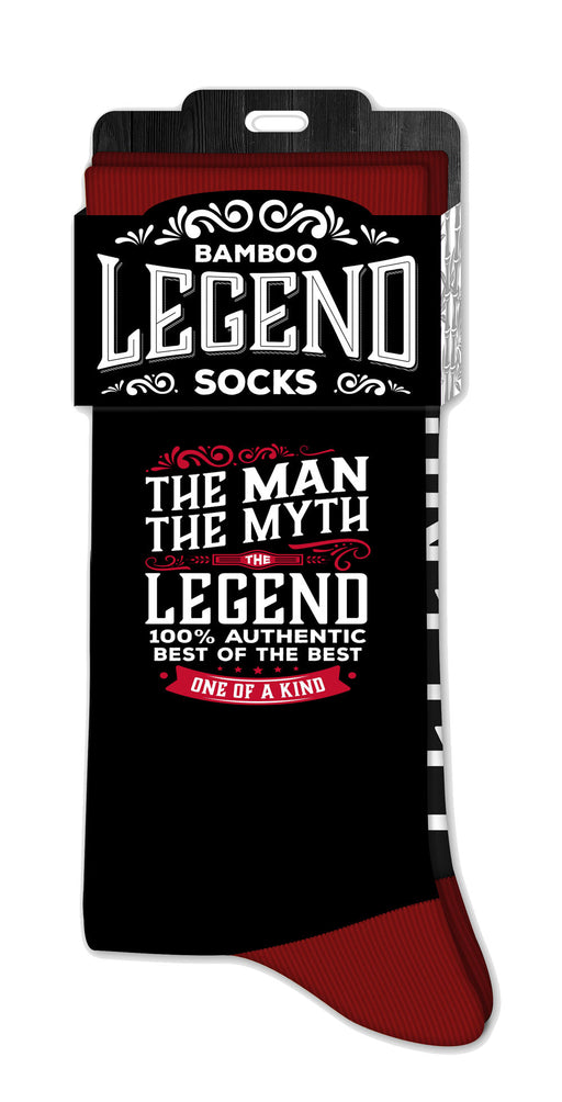 Men’s crew socks with The Man statement print
