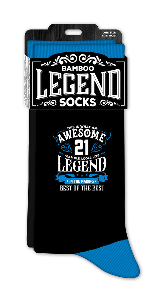 Men’s 21 Years birthday crew socks