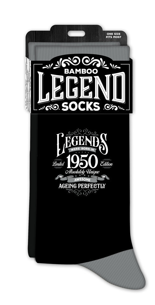Men’s crew socks featuring 1950 numbers