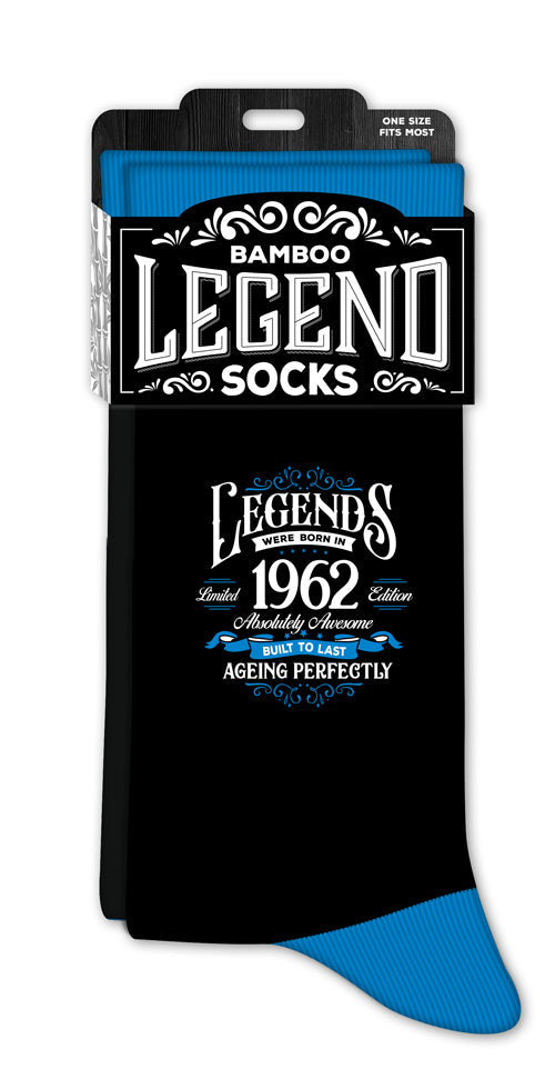 Men’s crew socks with 1962 year print