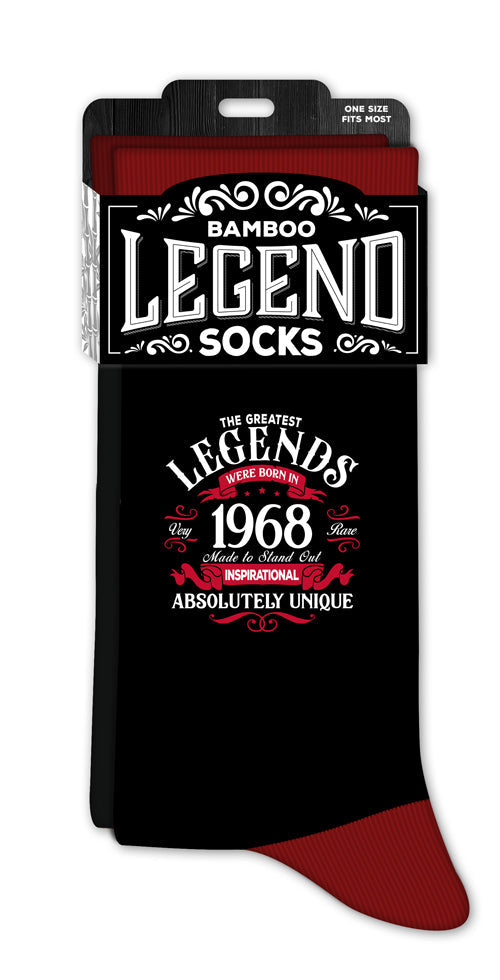 Men’s crew socks featuring 1968 year print