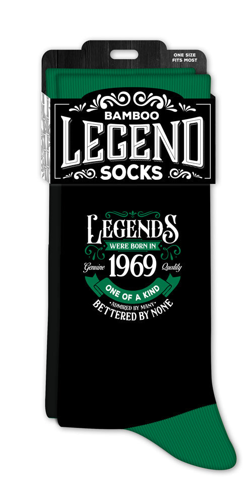 Men’s crew socks featuring 1969 year numbers