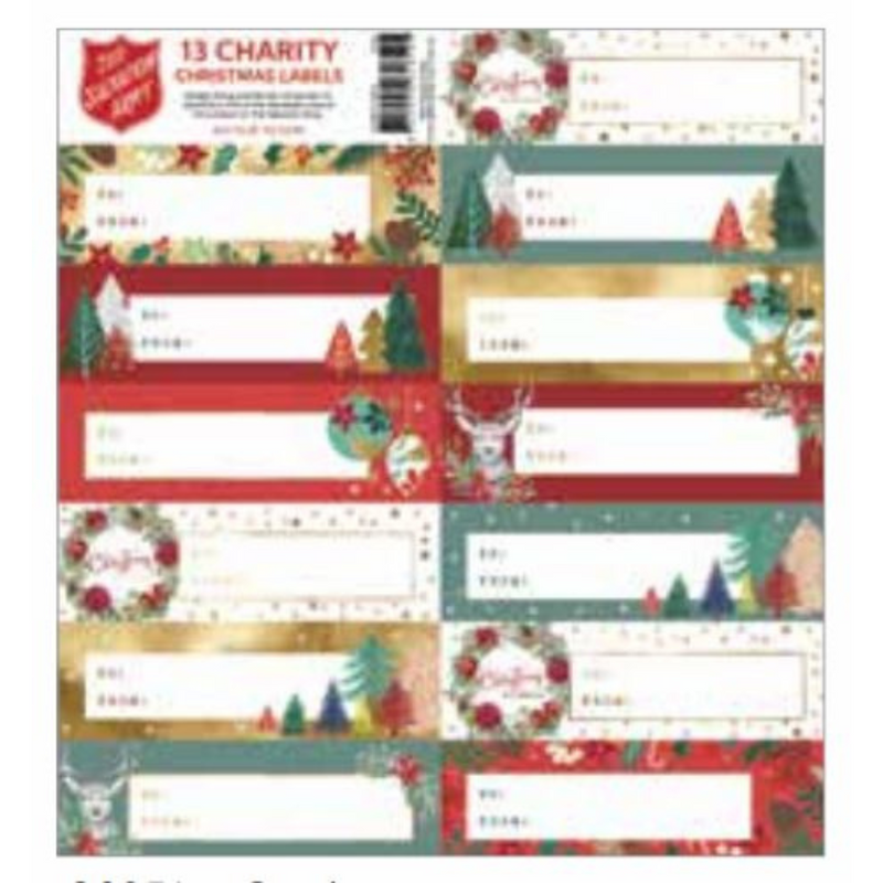Ronis Label Gift Salvo Contemporary 1 Sheet 13 Labels