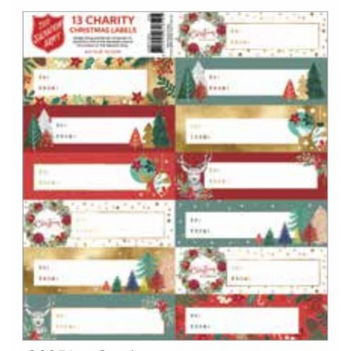 Ronis Label Gift Salvo Contemporary 1 Sheet 13 Labels