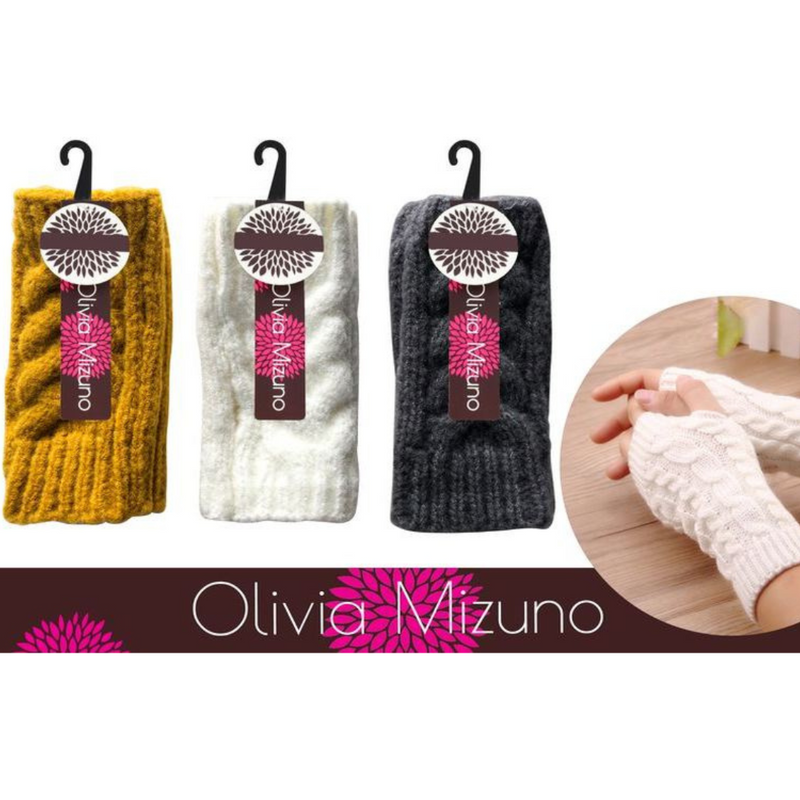 Ladies Fingerless Hand/Wrist Warmer Knitted