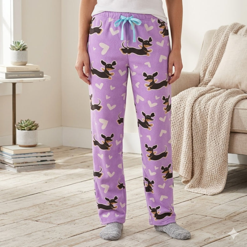 Ladies PJ lounge pants with pockets in assorted Design 4 styles for cosy home comfort.
