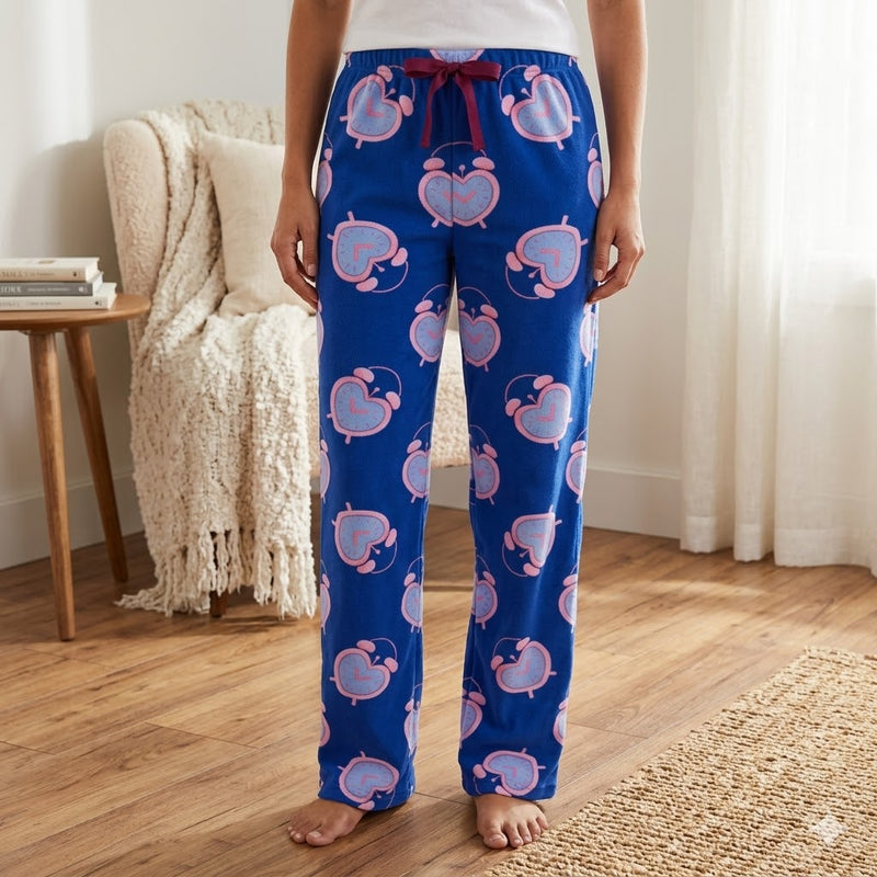 Ladies PJ lounge pants with pockets in assorted Design 4 styles for cosy home comfort.