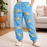 Ladies Snuggy Sherpa pants in assorted Style 1 designs, featuring ultra-soft fleece for warm, cosy comfort during colder days and nights. – thumbnail