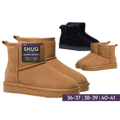 Ladies winter slipper boot 15cm height assorted cosy indoor house boots