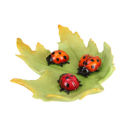 Ronis Ladybug Marble Finish On Lilipad 7cm