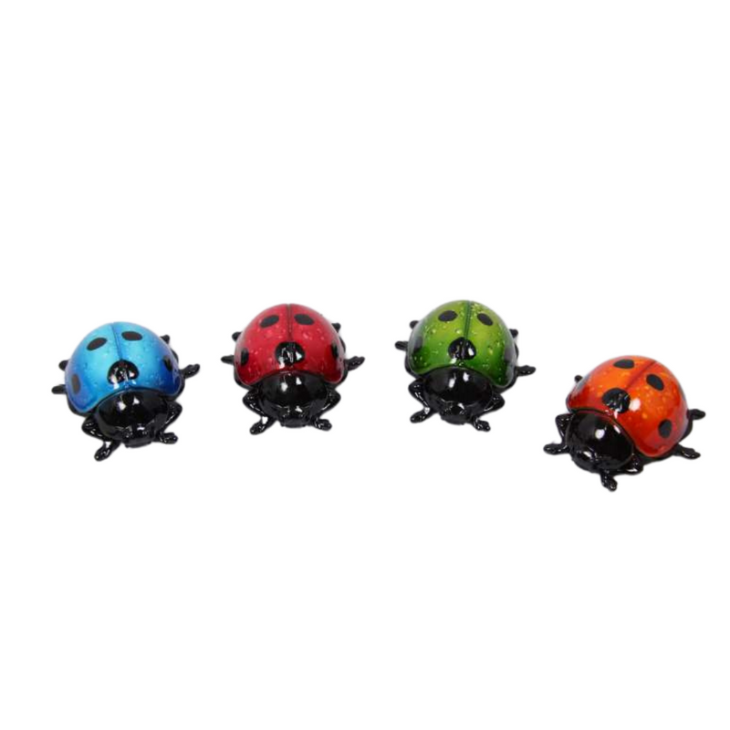 Ronis Ladybug Marble Finish On Lilipad 7cm