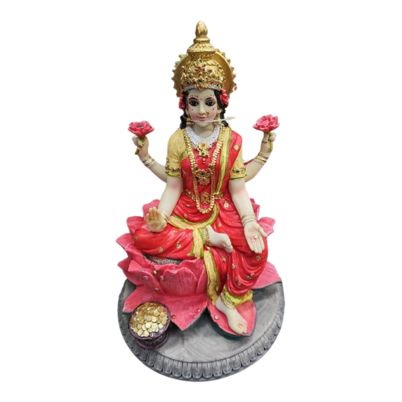 Laxmi Ganesh Idol Statue – 15.5x15.5x23cm Decorative Religious Figurine