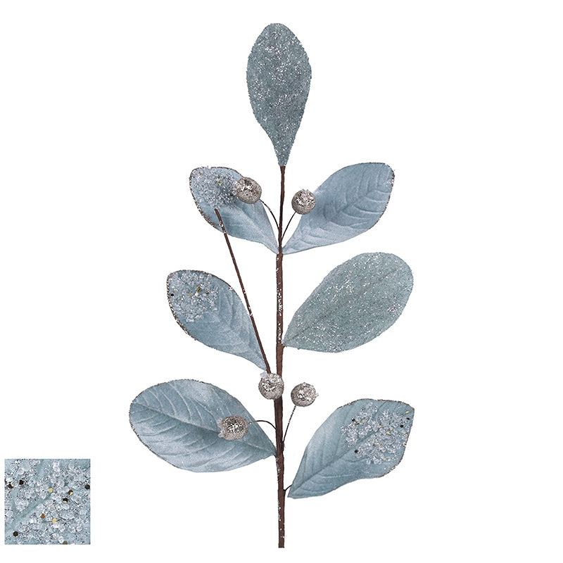 Ronis Leaf Stem 72cm Pale Blue