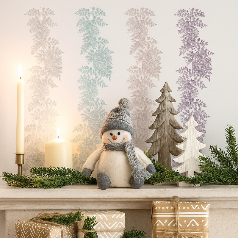 Leaf garland 150cm pastel assorted decorative Christmas garland