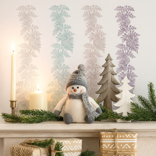 Leaf garland 150cm pastel assorted decorative Christmas garland