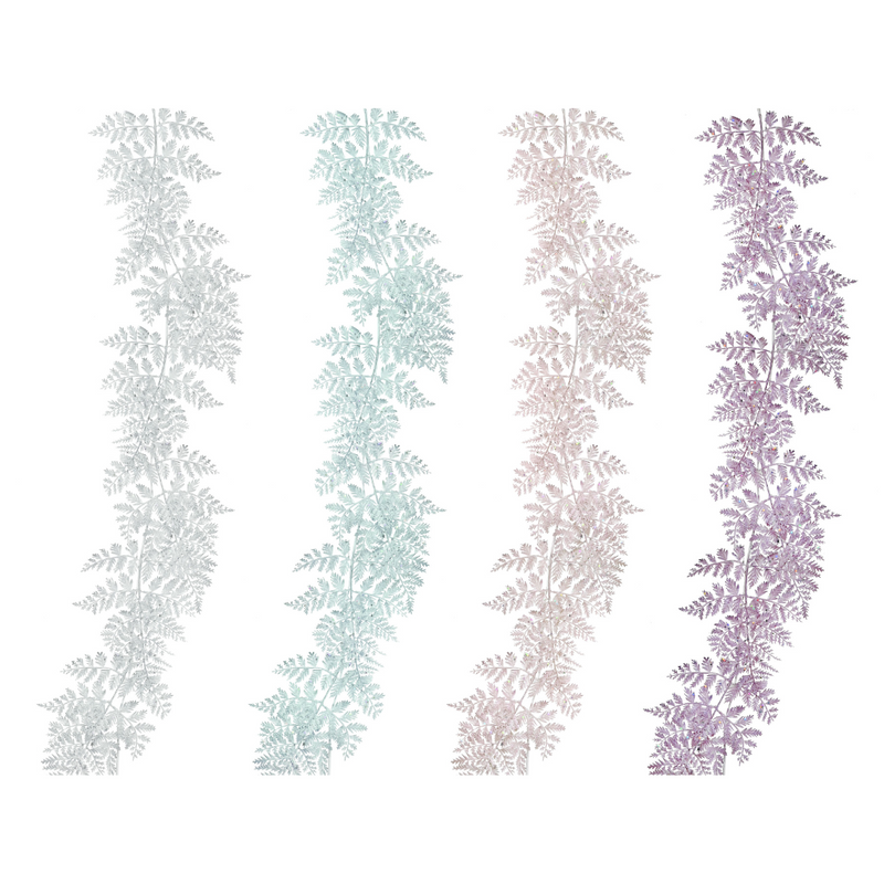 Leaf garland 150cm pastel assorted decorative Christmas garland