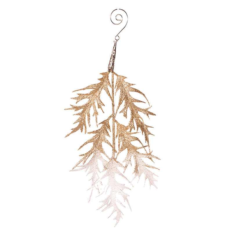 Leaf Tree Ornament 12x26cm for elegant Christmas tree and holiday décor