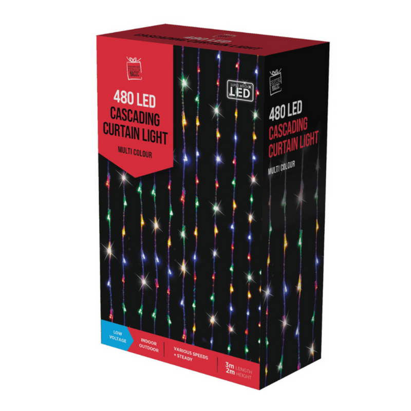 Ronis Led 480 Cascading Curtain 3X2M 480 Multi