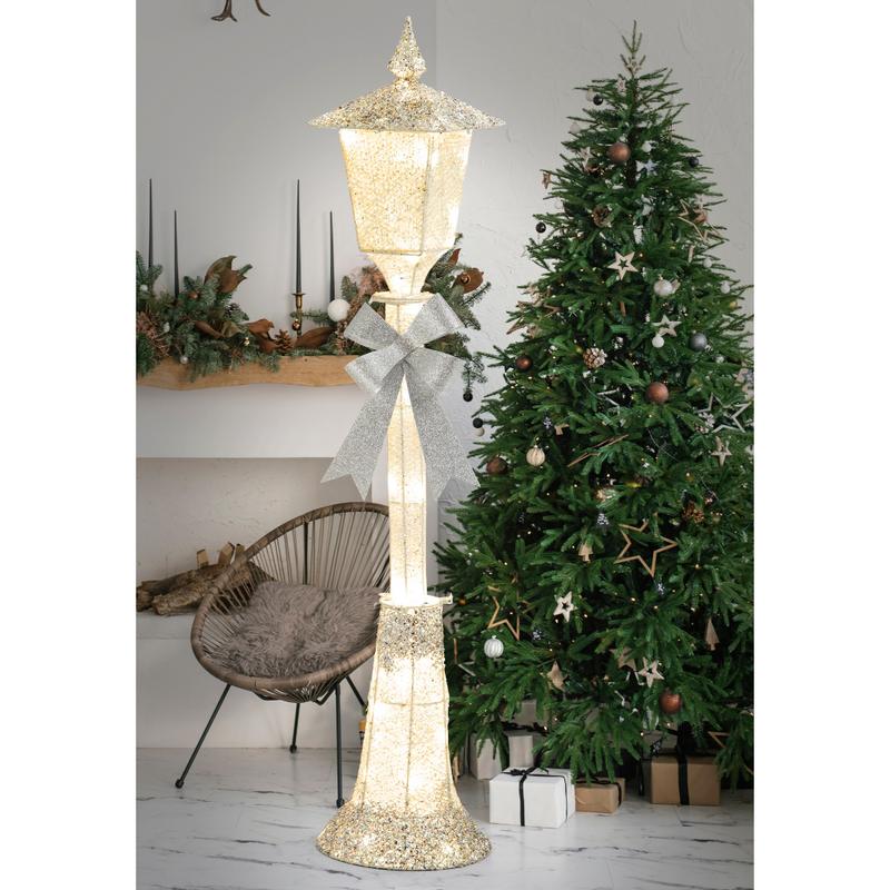 Ronis Led Glitter Street Lamp 120cm Twinkle